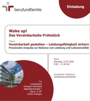 Wake Up! Vereinbarkeitsfrühstück für Arbeitgebende