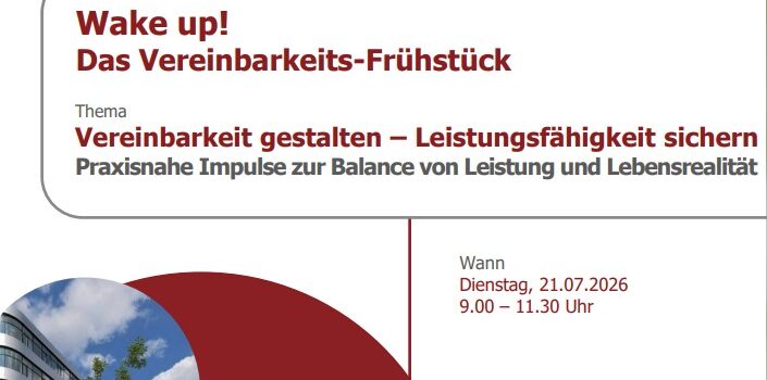 Wake Up! Vereinbarkeitsfrühstück für Arbeitgebende
